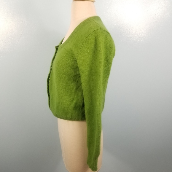 Pea Green Angora Sweater 